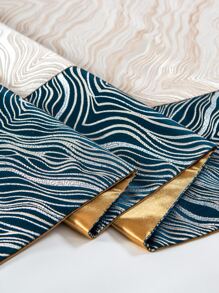 Jacquard Pattern Patchwork Bed Runner - Multicolor - View 6