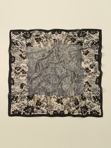 Flower Print Bandana - Multicolor - View 2