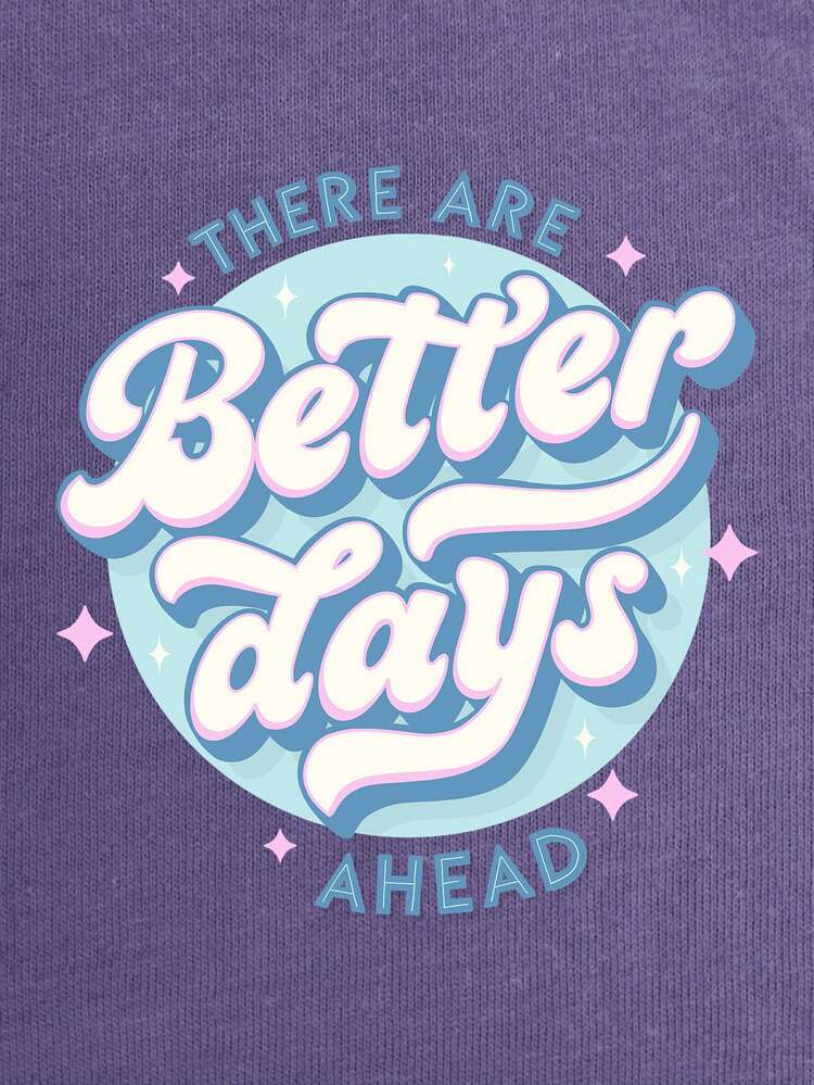 Rachel Manzano Áo thun nữ Slogan Giải trí - Màu tím  Violet - Xem 4