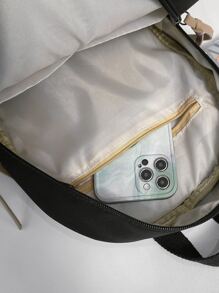 Không thấm nước , Có thể mang đi , Nhẹ Tối giản Trang trí nút Ba lô Cổ điển - màu đen - Xem 6