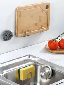 2入組不銹鋼牆面掛鉤 - 銀色 - 查看 2