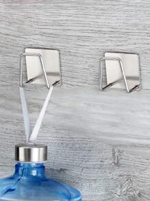 2入組不銹鋼牆面掛鉤 - 銀色 - 查看 6