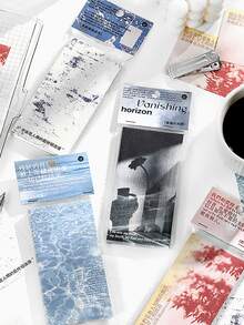 80pcs Mixed Pattern Random Memo Paper - Multicolor - View 1