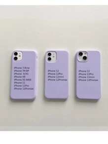 Plain Phone Case - Purple - View 4