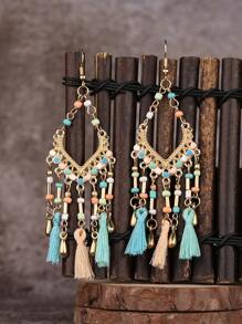 流蘇耳墜 - 彩色 - 查看 1