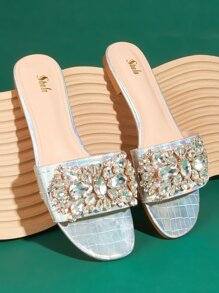 Dép bệt Nữ - Bạc - Xem 1