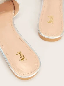 Dép bệt Nữ - Bạc - Xem 5