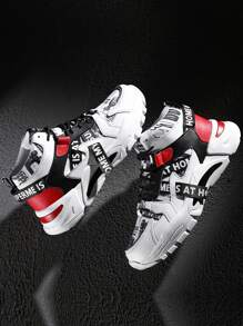 Men's Fashionable Casual Sports Shoes (Chunky Sneakers) - White - View 2