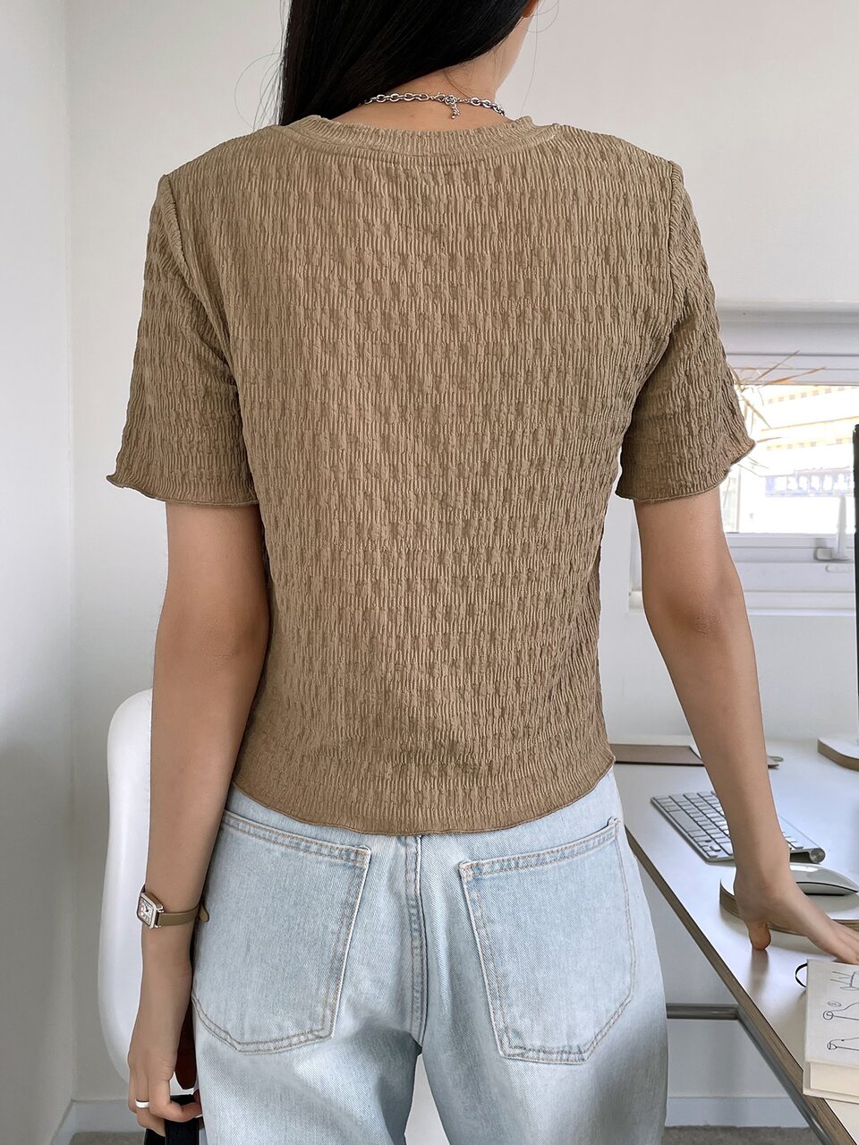 Lettuce Trim Solid Tee