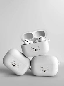 Music Player Print Case Compatible With Airpods For AirPods1/2 AirPods Pro - White - View 1