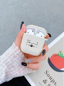 Music Player Print Case Compatible With Airpods For AirPods1/2 AirPods Pro - White - View 2