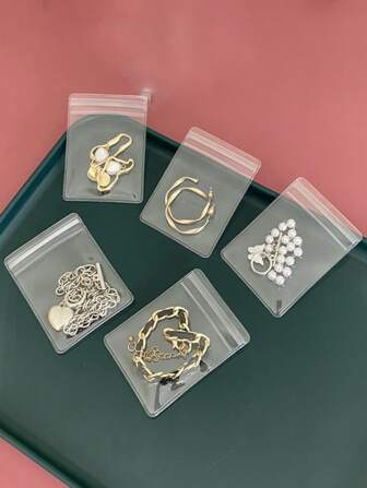 20pcs Anti-oxidation Jewelry Ring Earring Storage Bag, Ring Portable Bag