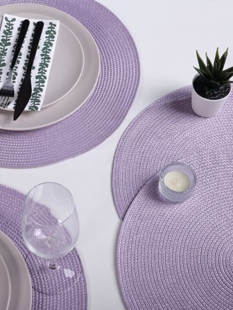 1pc Plain Round Placemat