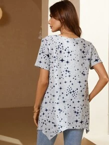 Seusyu Star & Figure Graphic Tee - Multicolor - View 2