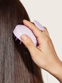 硅胶头皮按摩洗发刷 1 件装 头皮清洁器 头皮去角质按摩刷 头发护理浴室用品 - 浴室配件,硅胶头皮按摩器,干湿两用,适用于宠物洗澡、美发沙龙、沐浴、梳子、发刷、美发工具、美发产品和配件,适用于理发店、美容院、返校季、旅行、梳子、背梳、发刷、边缘梳、刷头发、梳子、发刷套装、梳头发、迷你发刷、解结梳、美发产品、美发工具、美发用品、头发护理、卷发刷、理发师、理发配件、美发设备、旅行必备、旅行必备、发型、美发、发刷、背梳、造型刷、卷发刷、边缘梳、梳子、刷头发、发刷套装、梳头发、卷发梳、解结梳、女士发刷、头发、旅行、头发产品、美发工具、美发用品、理发师、理发配件、理发店、美发设备 - 彩色 - 查看 3