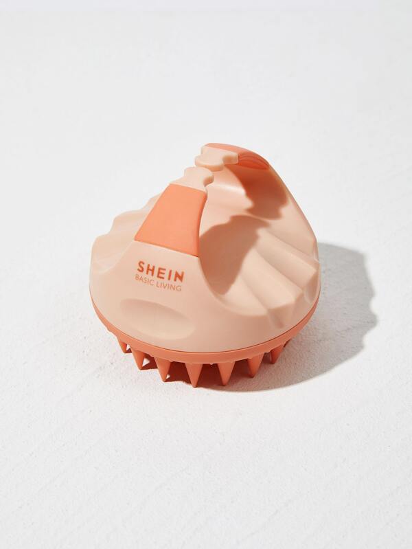 SHEIN BASIC LIVING Valentine's Day Color Block Shampoo Massage Brush