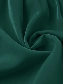 Plus Dolman Sleeve Peplum Blouse - Dark Green - View 5