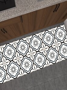 10 piezas Adhesivos para el suelo vintage con patrón de azulejo - Multicolor - Ver 2