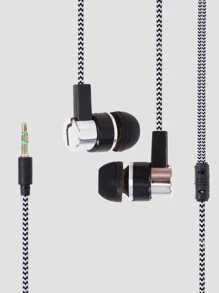 Color Block Wired In-ear Earphone - Multicolor - View 2