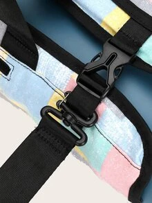 撞色格紋多隔間瑜伽收納袋 - 彩色 - 查看 6