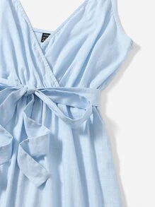 SHEIN فستان كامي بحزام ذاتي