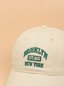 Street 1pc Letter Embroidery Baseball Cap Trucker Women Hat Ladies Cap - Beige - View 4