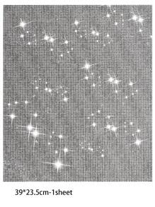 1卷鑽石裝飾DIY面料 - 銀色 - 查看 5