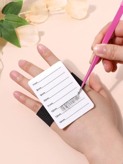 1pc Lash Holder Eyelash Extension Hand Pallet Tray Tools With Adjustable Wrist Strap Adjustable Lash Tray Strip Palette One Size Fits Most Eyelash Extension Holder