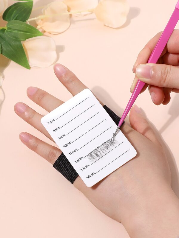 1pc Lash Holder Eyelash Extension Hand Pallet Tray Tools With Adjustable Wrist Strap Adjustable Lash Tray Strip Palette One Size Fits Most Eyelash Extension Holder