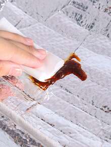 Cartoon Sheep Print Lunch Bag - Beige - View 5