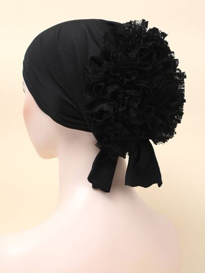 1件装 女士简约纯色帽子 睡帽 头巾 情人节睡帽