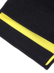 大碼魔術貼束腰服 - 黑色 - 查看 2