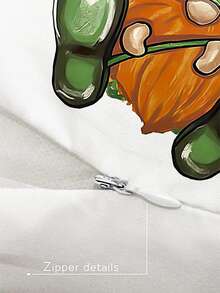 Lucky Clover & Gnome Print Cushion Cover Without Filler - Nhiều màu - Xem 4