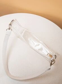 透明包，體育場核准12 X 12 X 6透明手提袋，演唱會體育活動節日必備，防水、防沙透明袋，沙灘運動野餐小食透明手提袋(女士專用) - 無色 - 查看 3