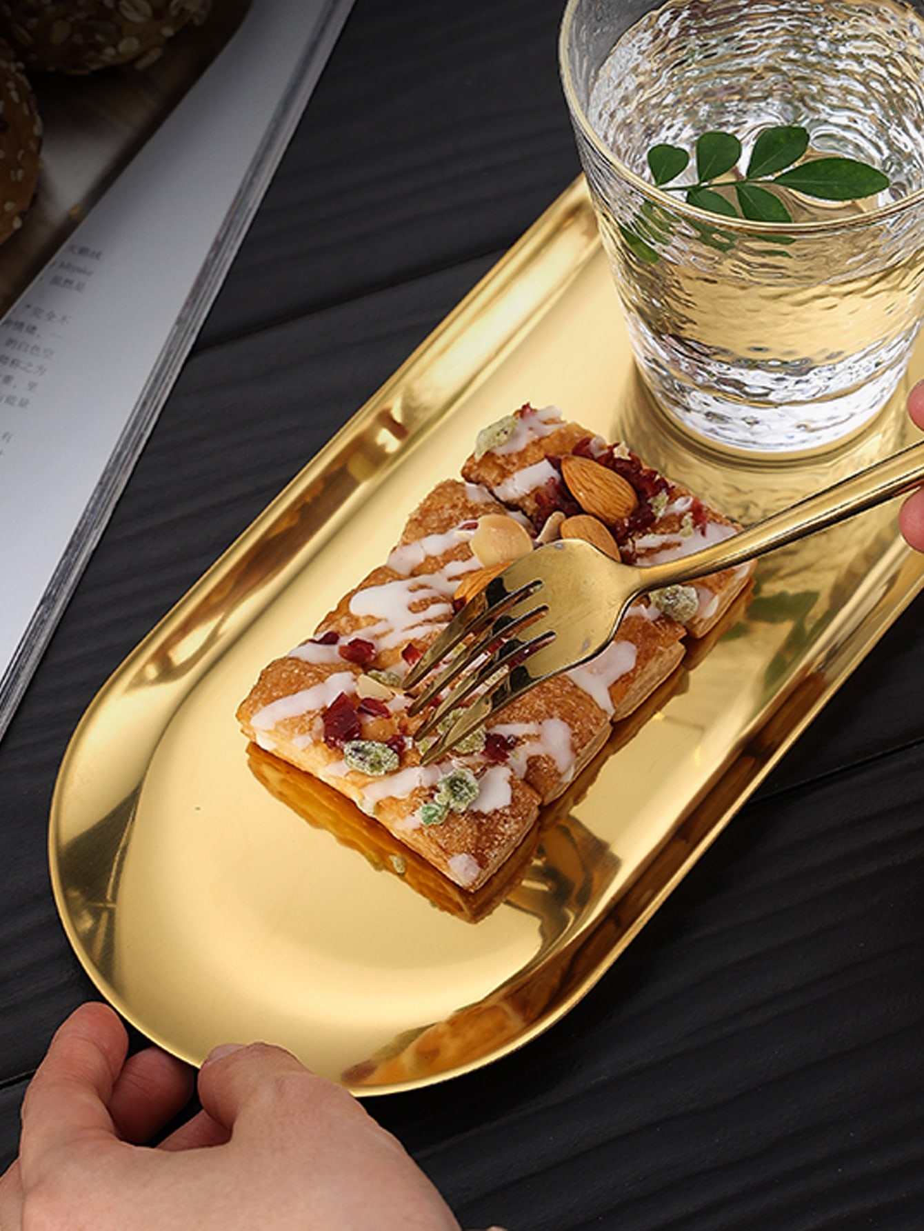 1 قطعة طبق بيضاوي مصنوع من الفولاذ المقاوم للصدأ،...