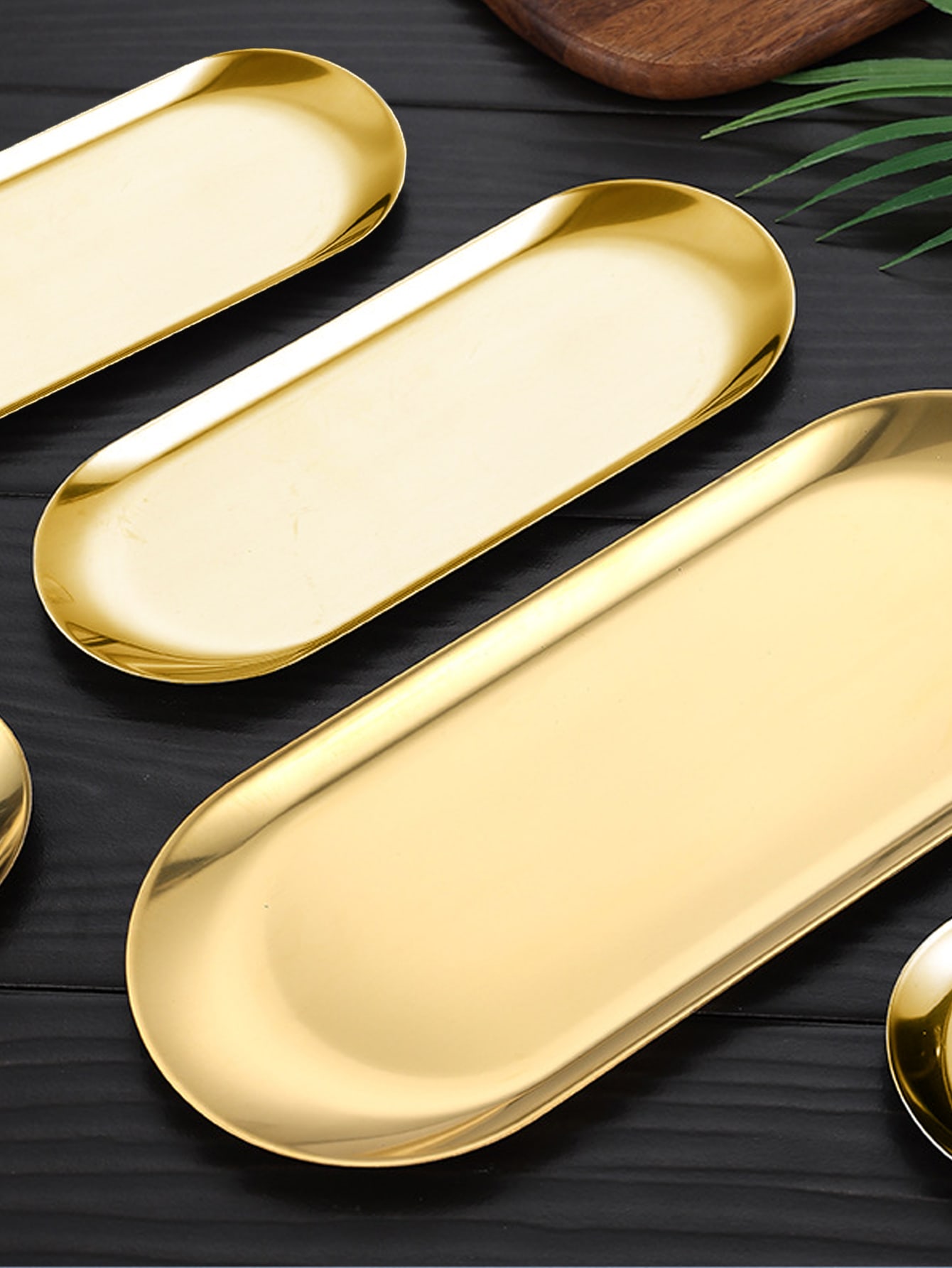 1 قطعة طبق بيضاوي مصنوع من الفولاذ المقاوم للصدأ،...