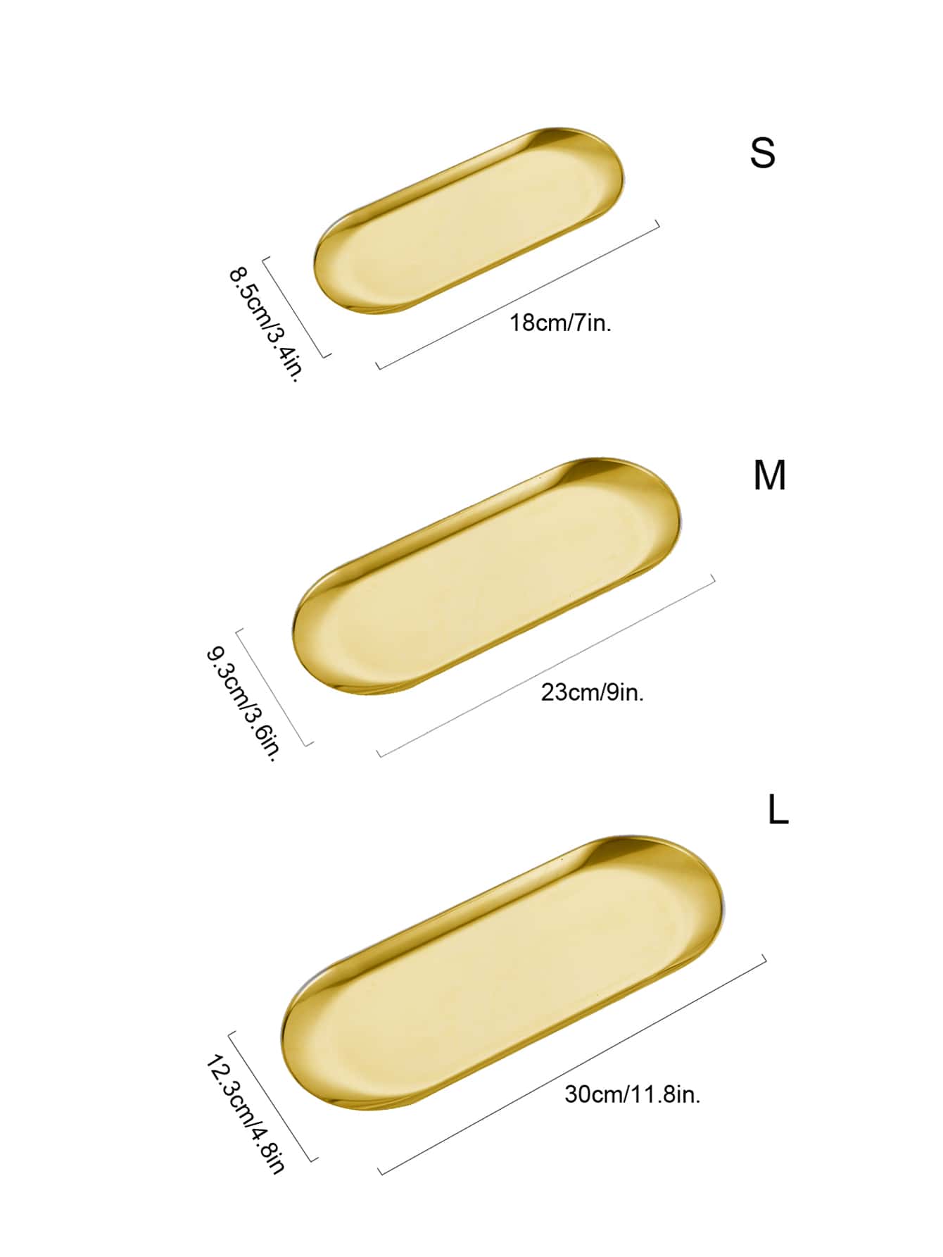 1 قطعة طبق بيضاوي مصنوع من الفولاذ المقاوم للصدأ،...