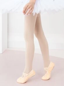 Quần tất đơn giản rắn chắc cho bé gái - Màu be - Xem 3