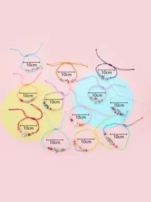 12pcs Girls Cartoon Bracelet - Multicolor - View 3