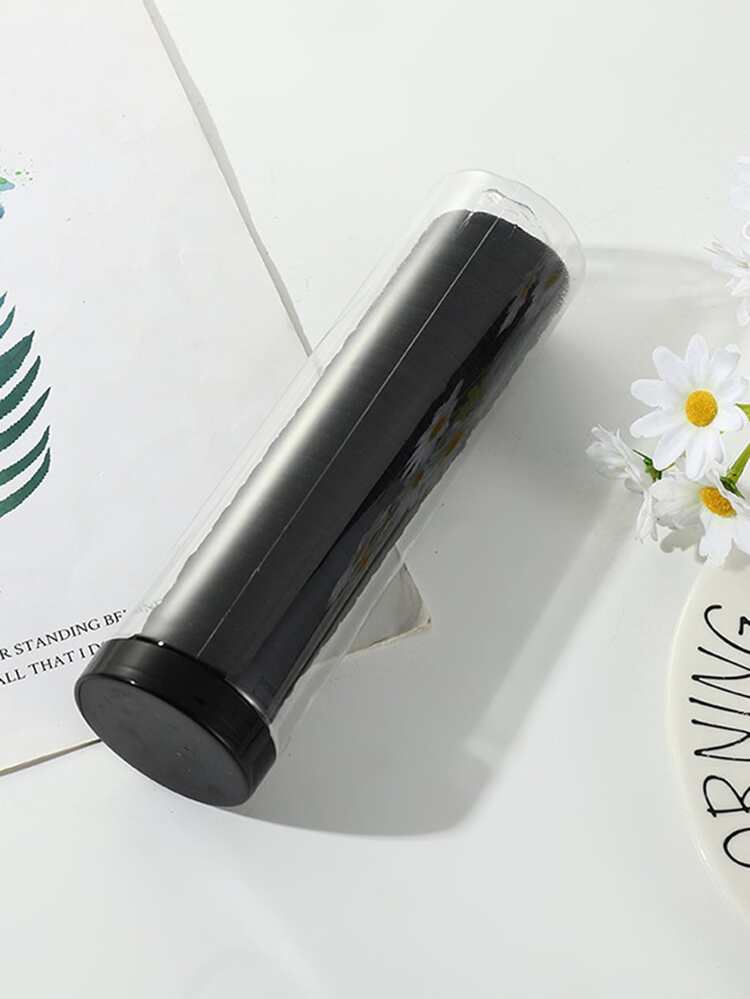 20 chiếc dây buộc tóc bằng khăn màu trơn đặt trong hộp - màu đen - Xem 3