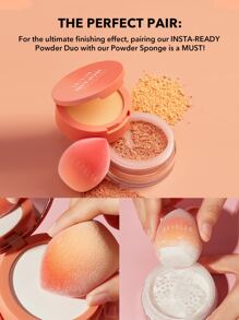 SHEGLAM بودرة تثبيت الوجه وتحت العين Insta-Ready Duo-Bisque 2 في 1 بودرة تثبيت سائبة مشرقة غير لامعة بدون مسام بودرة مقاومة للماء مكياج الوجه بودرة لعيد الميلاد والشتاء بودره علامة تجارية جمال مكياج مستحضرات تجميل للنساء الفتيات مثالي لفصل الشتاء مثالي ل- Y2K أزياء أنيقة هدية حفلة جاهز أفضل لون