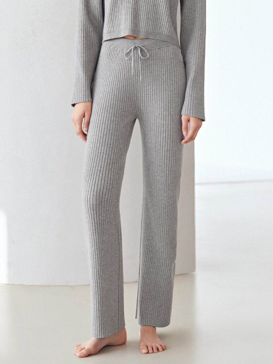 MOTF VISCOSE STRAIGHT LEG KNIT PANTS