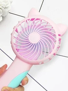 1 pieza Abanico con dibujos animados mano - Rosa - Ver 2