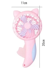 1 pieza Abanico con dibujos animados mano - Rosa - Ver 3