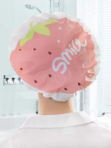 1pc Fruit Print Random Shower Cap - Multicolor - View 2