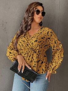 Calvaya Áo sơ mi Plus Size Trọn gói Tất cả trên in Giải trí - Nhiều màu - Xem 3