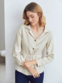 MOTF PREMIUM Top peplum viscosa - Beis - Ver 8