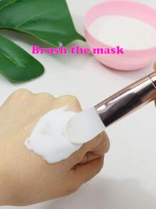 2pcs Double-Ended Facial Sheet Brush With Spoon - Gold - View 4