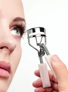 CIMACA Bộ 2 dụng cụ uốn mi cho nữ, bao gồm dụng cụ uốn mi và lược chải mi, dụng cụ trang điểm tạo hàng mi cong tự nhiên đẹp, thích hợp mang theo khi đi du lịch, quà tặng cho phụ nữ, quà tặng ngày lễ - Hồng - Xem 2