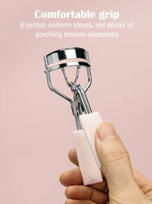 CIMACA Bộ 2 dụng cụ uốn mi cho nữ, bao gồm dụng cụ uốn mi và lược chải mi, dụng cụ trang điểm tạo hàng mi cong tự nhiên đẹp, thích hợp mang theo khi đi du lịch, quà tặng cho phụ nữ, quà tặng ngày lễ - Hồng - Xem 8